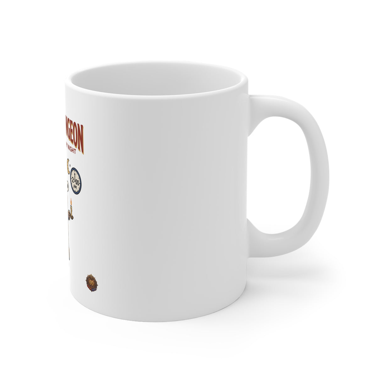 One More Dungeon Mug — Funny Dungeons & Dragons Coffee Cup for Gamers