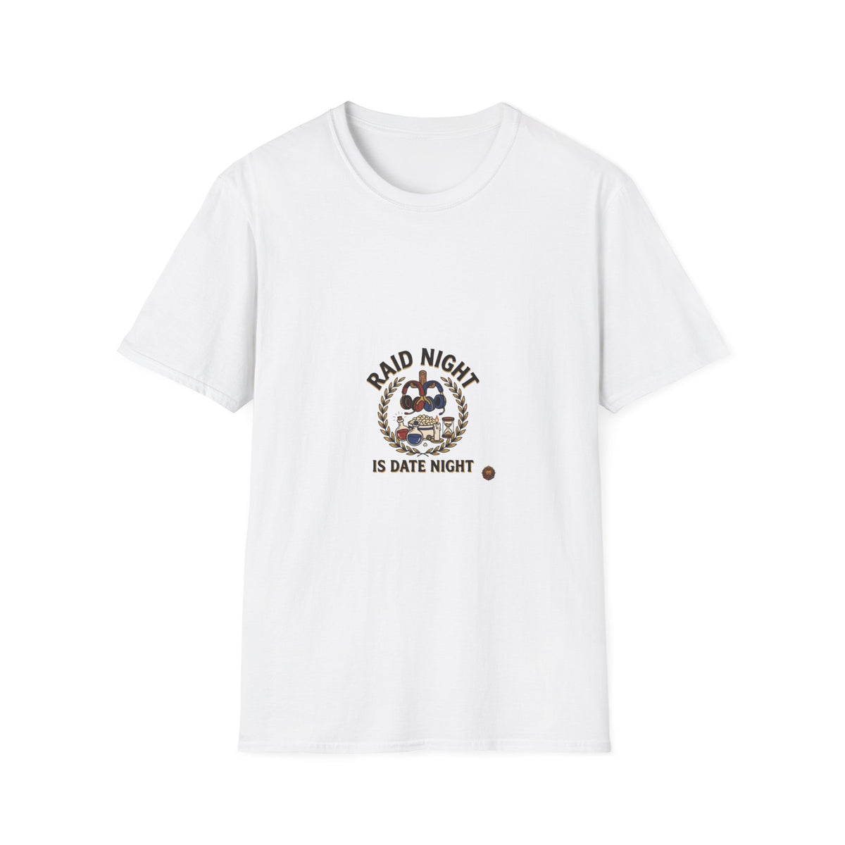 Raid Night Is Date Night T-Shirt — Military Skull Crest Graphic Tee