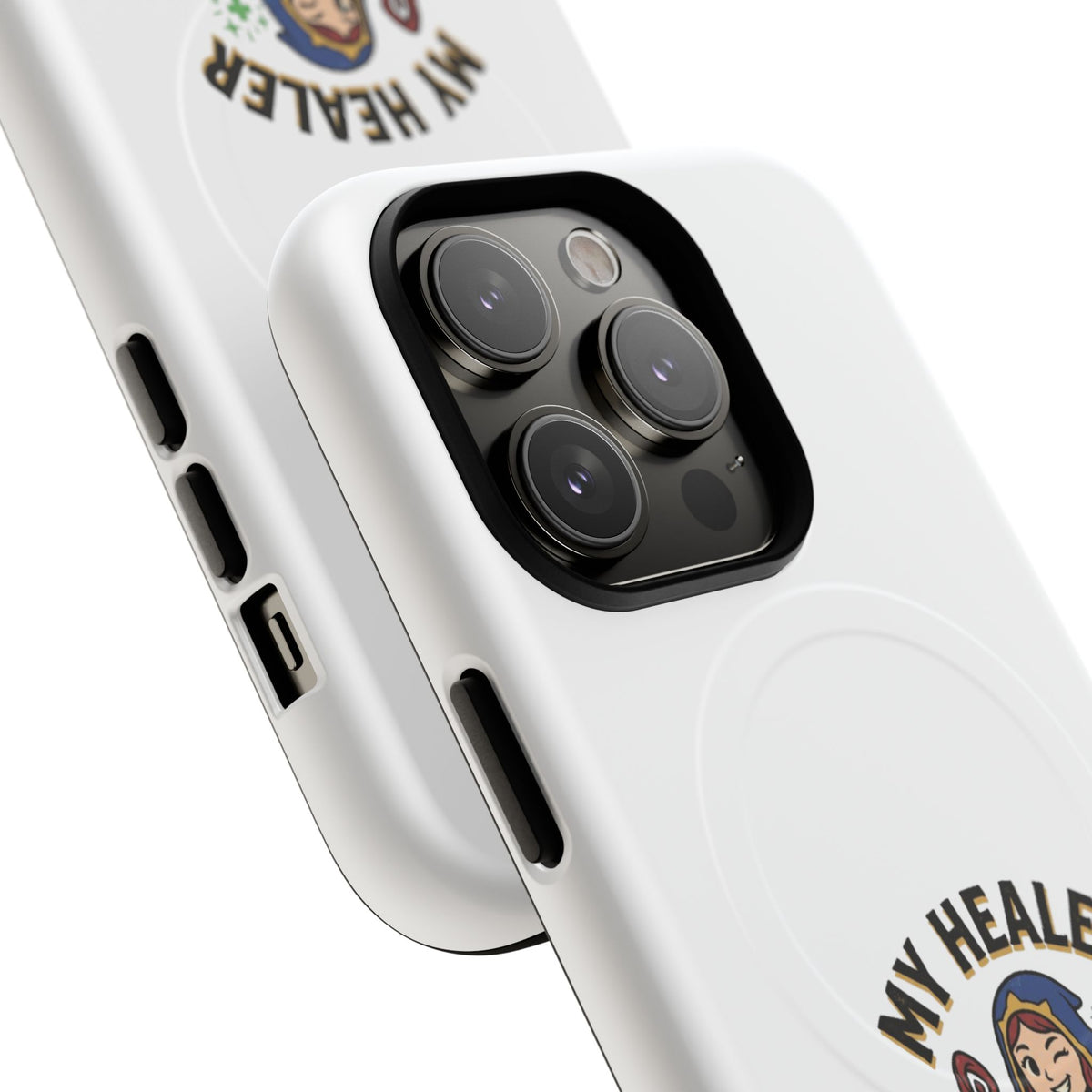 Phone Case — “My Healer Is My Wife” Cute RPG Healer Design, Tough Magnetic Protective Case