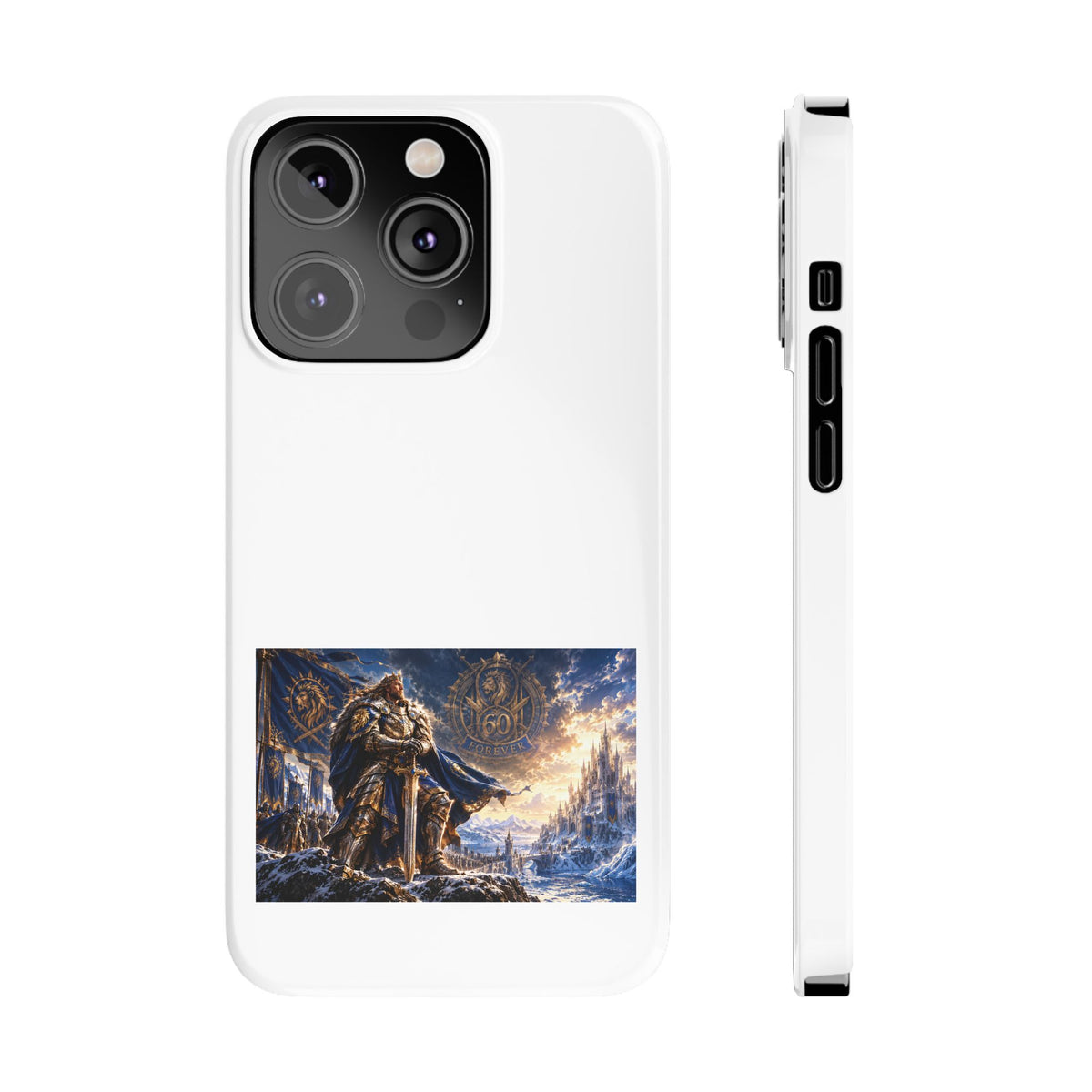 Viking Warrior Slim Phone Case — Norse Saga Art