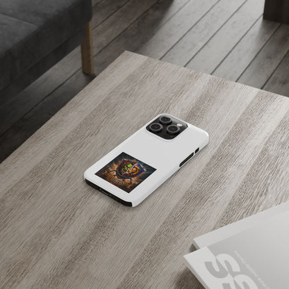 Slim Phone Case — Fantasy Shield Orc & Lion Crest "Sixty Forever"