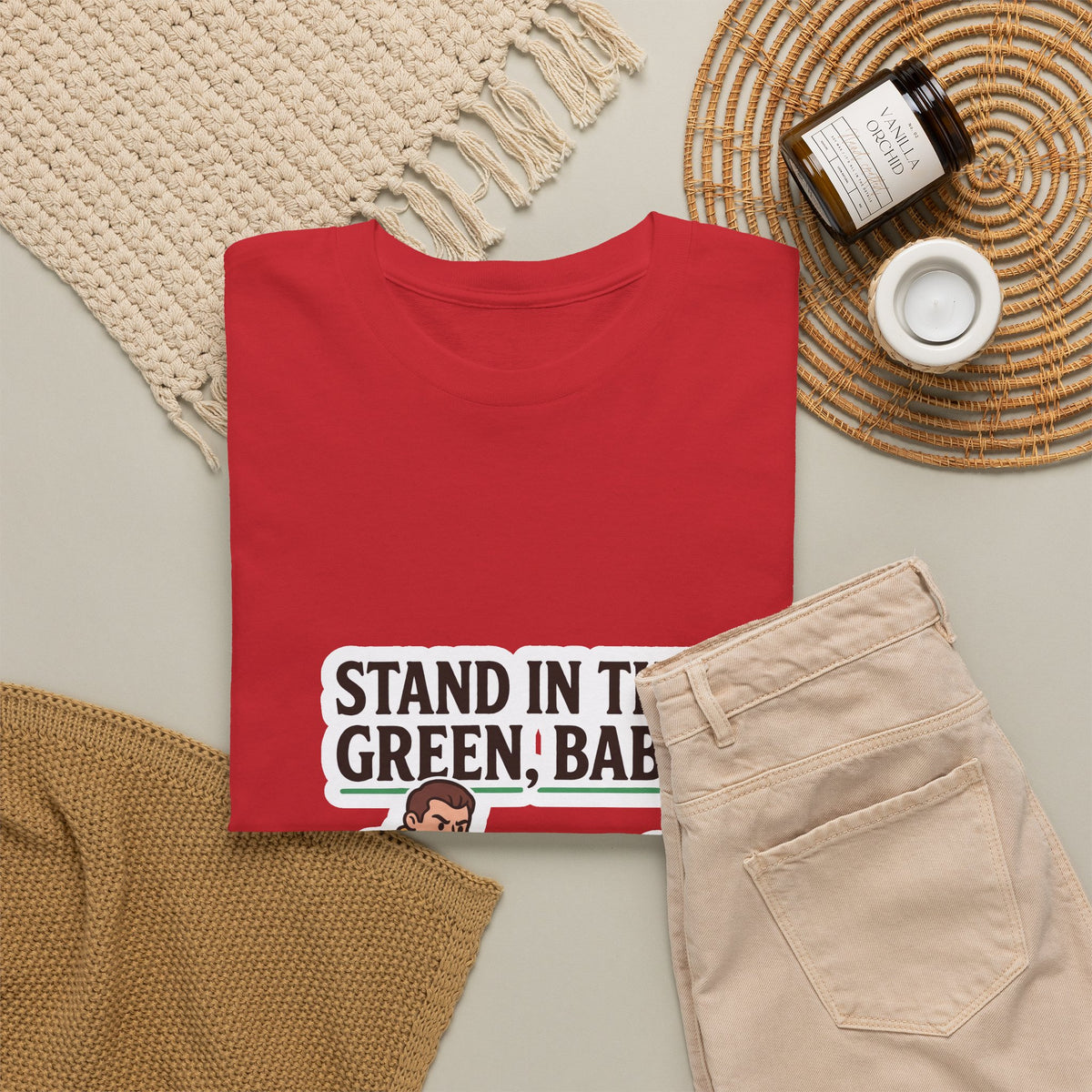 RPG Gamer Tee — “Stand in the Green, Babe” Funny DnD Party T-Shirt