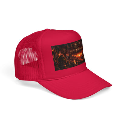 Foam Trucker Hat — Dark Fantasy 'Satanic' Apocalypse Graphic Cap