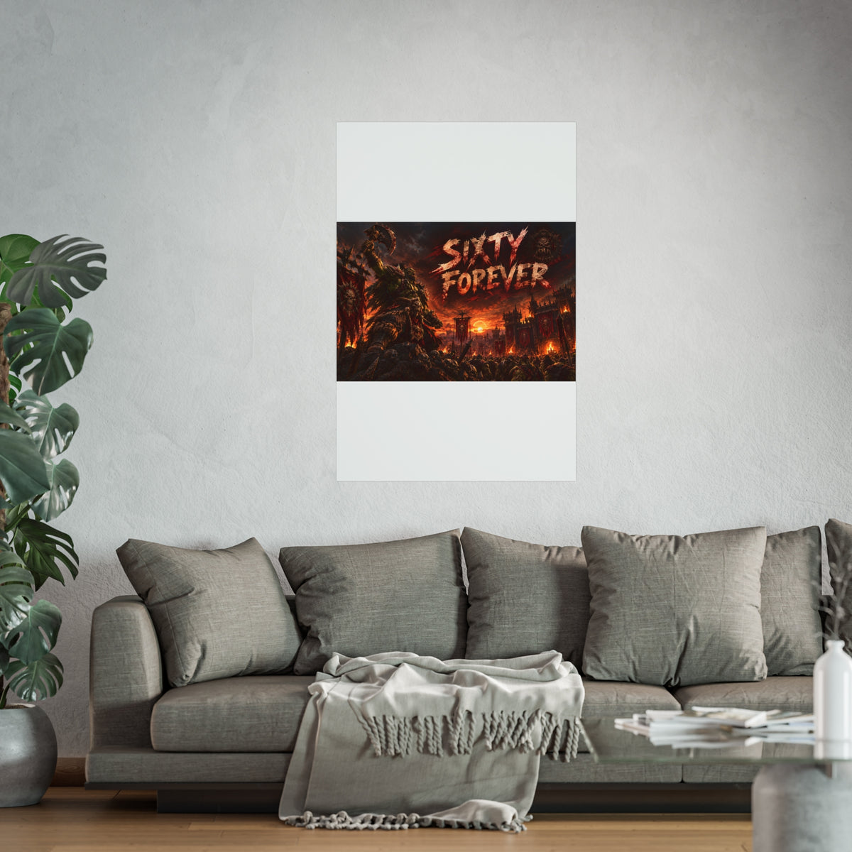 Sixty Forever War-Art Poster — Dark Fantasy Fine Art Print