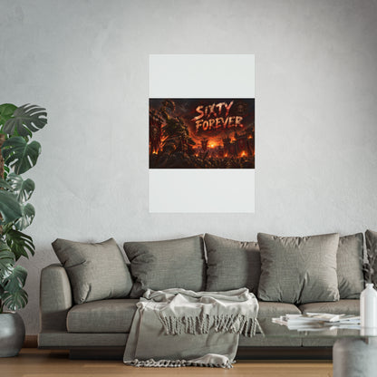 Sixty Forever War-Art Poster — Dark Fantasy Fine Art Print
