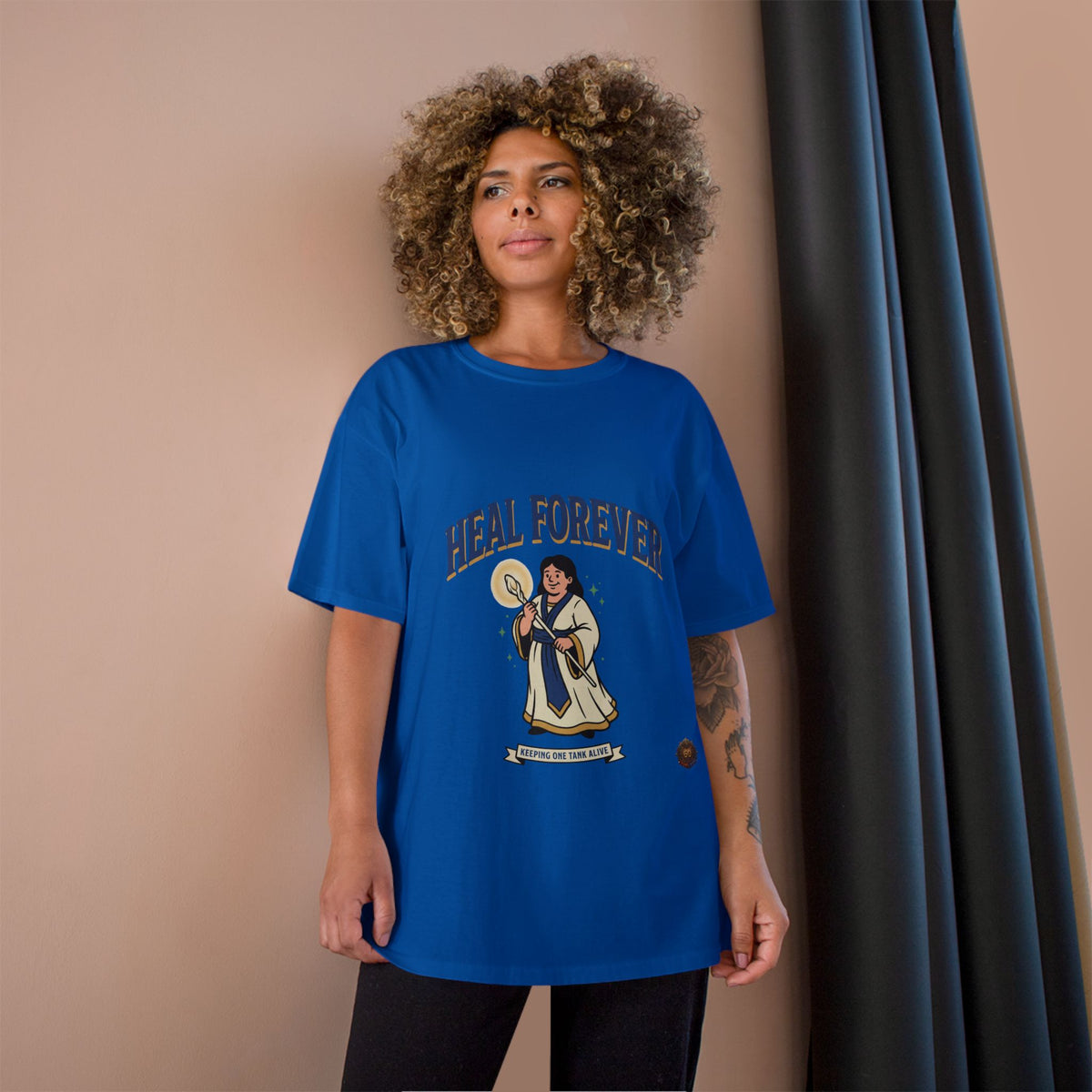 Heal Forever T-Shirt — Retro Saint Healing Graphic Tee