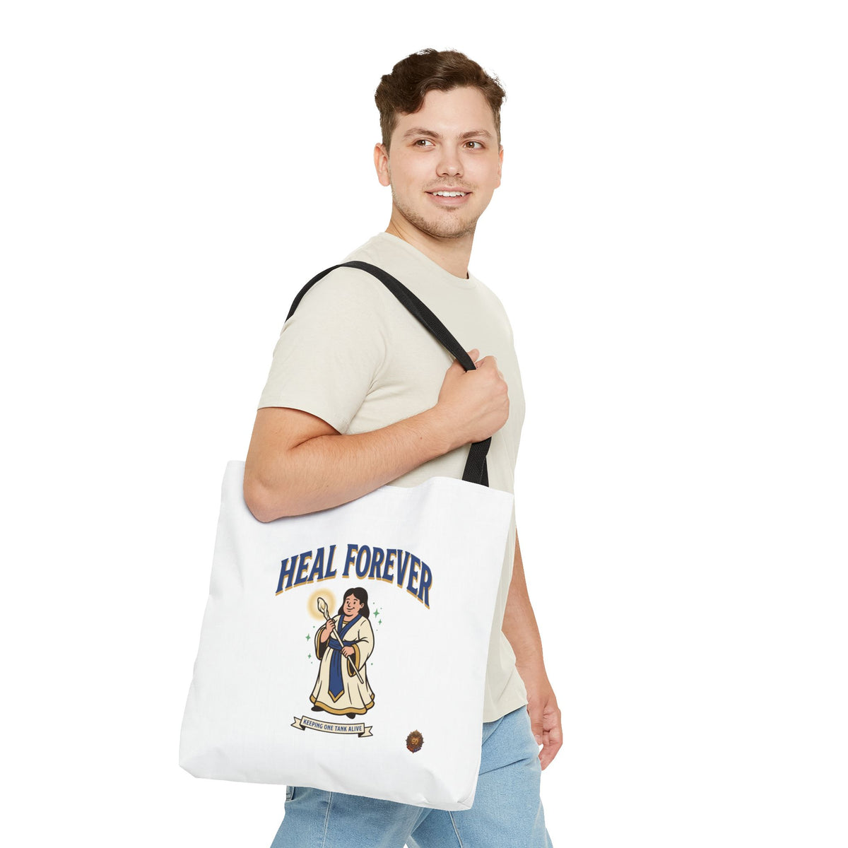 Heal Forever Tote Bag — Cute Cleric RPG Healing Illustration Tote