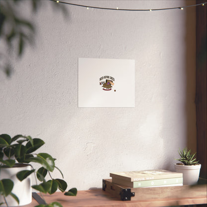 Need Before Greed Fine Art Poster — Vintage Chest Illustration, Inspirational Wall Art