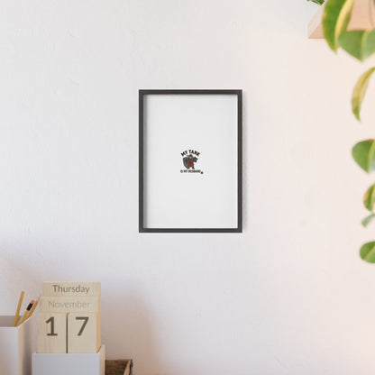 Framed Poster “My Tank Is My Husband” - Military Tank Lover Wall Art