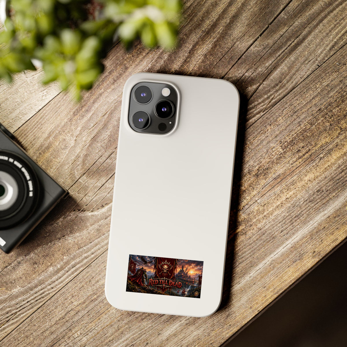 Slim Phone Case — Red Dead Scenic Logo Design