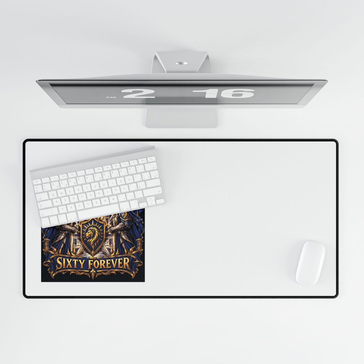 Gaming Desk Mat — "Sixty Forever" Fantasy Crest Mousepad