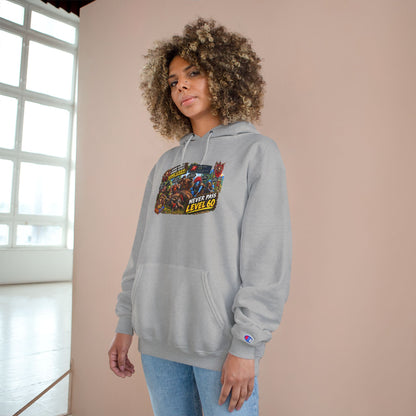 Gaming Champion Hoodie — "Never Pass Level 60" Retro RPG Graphic Hoodie