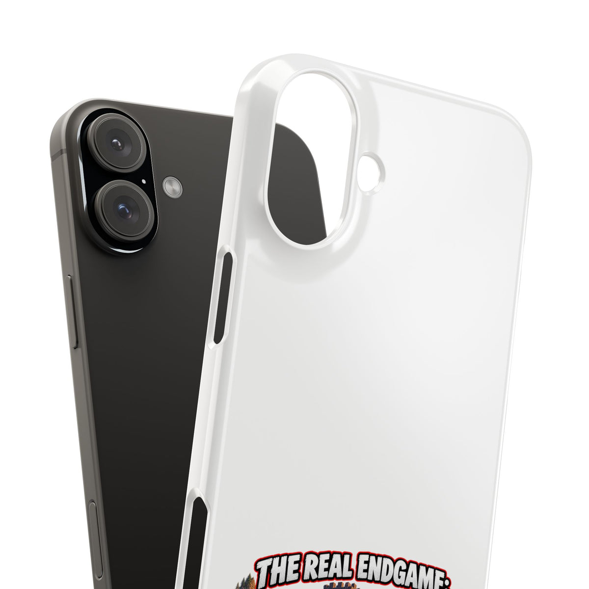 Phone Case — “The Real Endgame: Finding a Group for a Level 12 Dungeon” Gamer Design