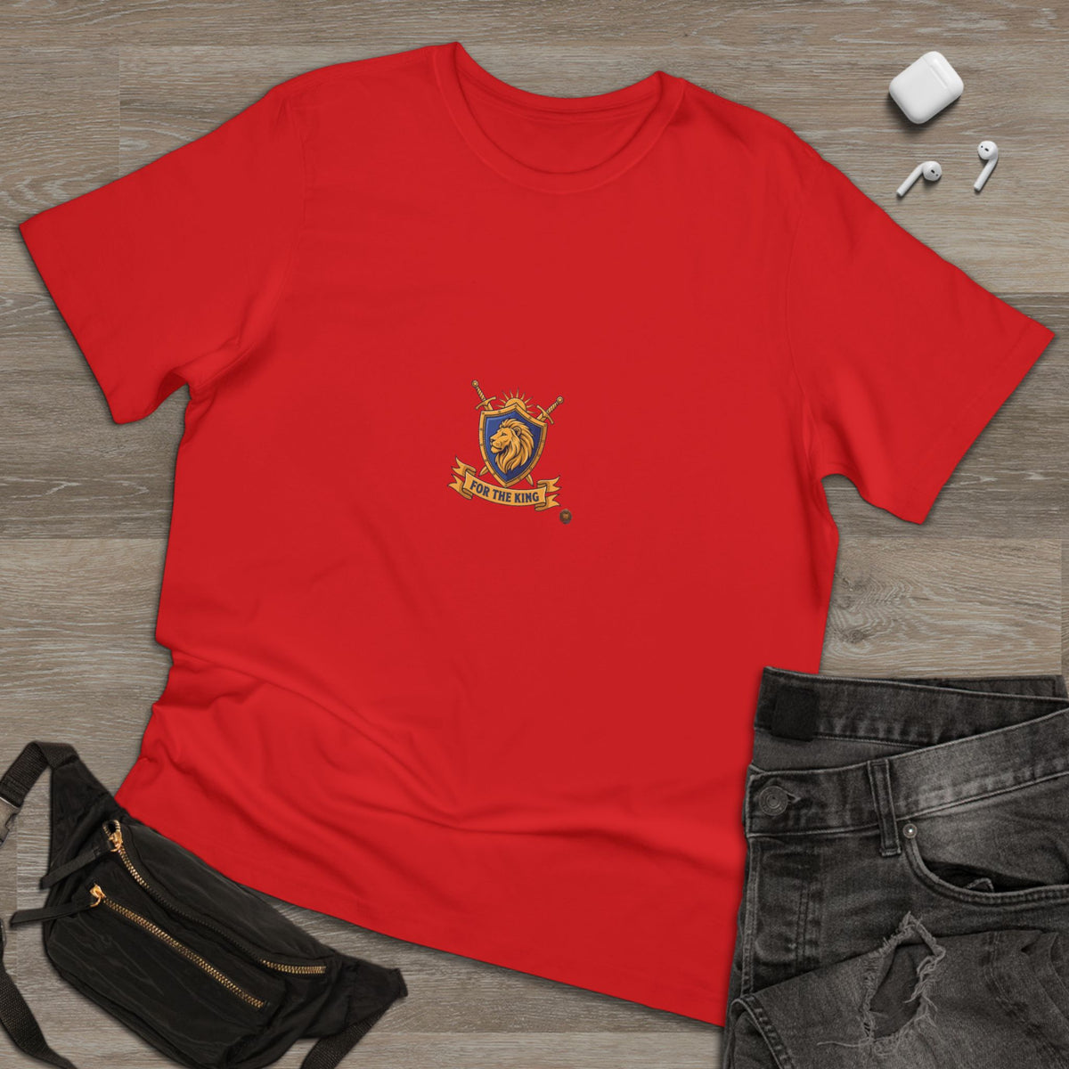 Lion Crest T-Shirt — Medieval Heraldry Emblem Tee