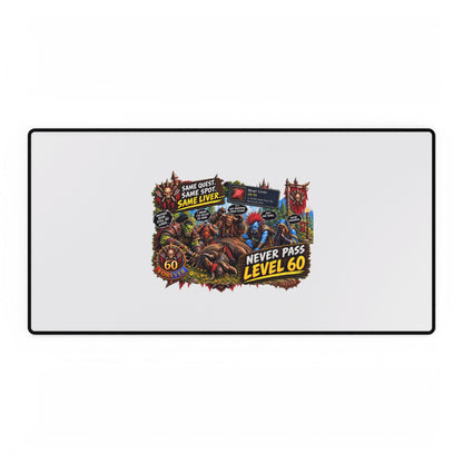Red 'Til Dead Gamer Desk Mat — Large RPG Battle Mousepad