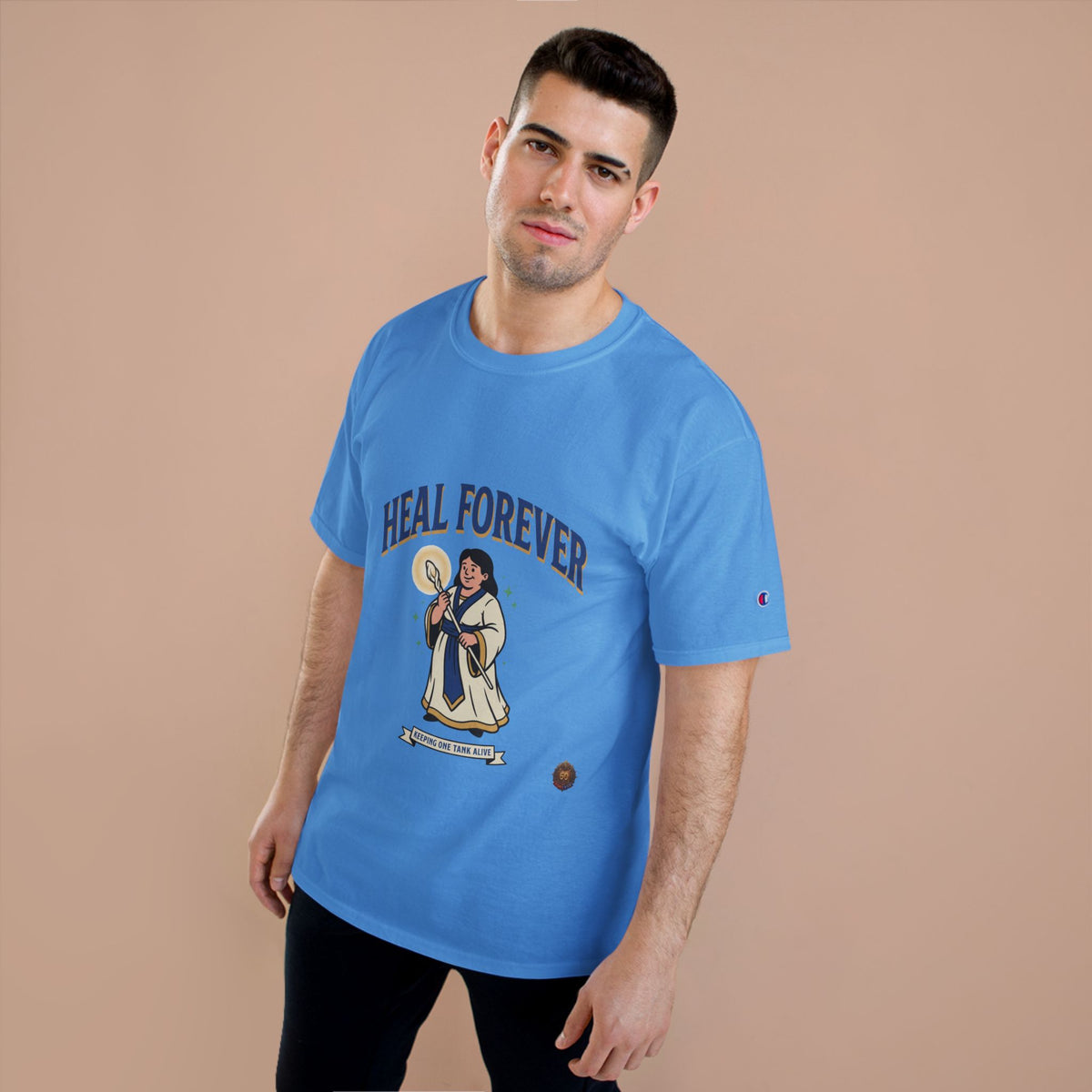 Heal Forever T-Shirt — Retro Saint Healing Graphic Tee