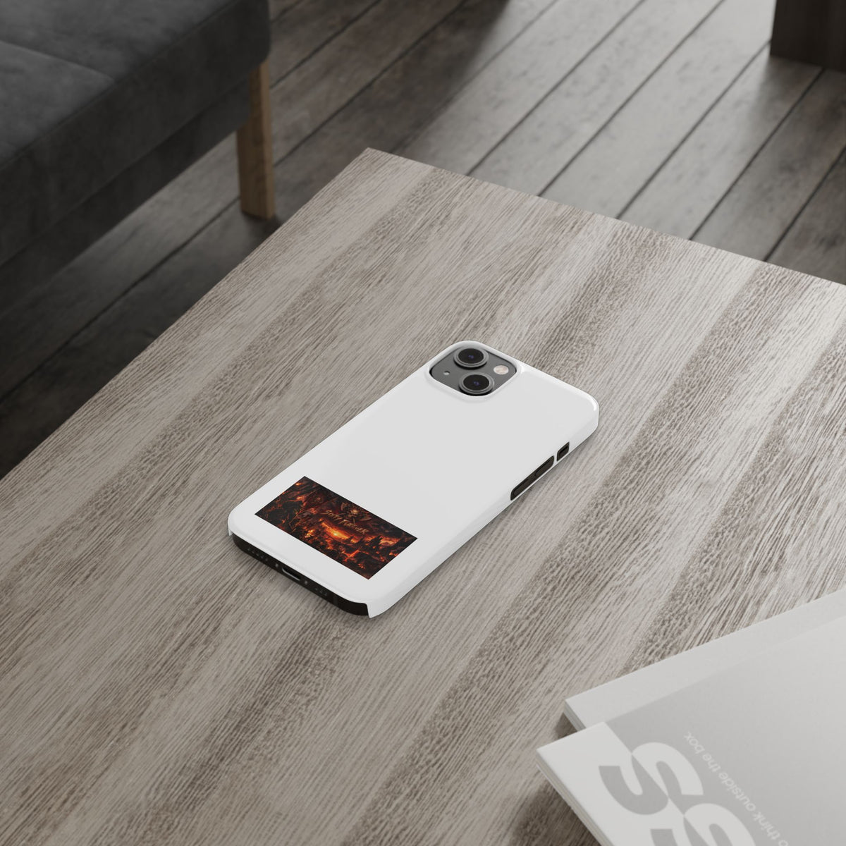 Slim Phone Case — Dark Fantasy Cityscape "Soft Panic" Design