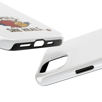 Phone Case — "I Pull, She Heals" RPG Couple Gaming Protective Case