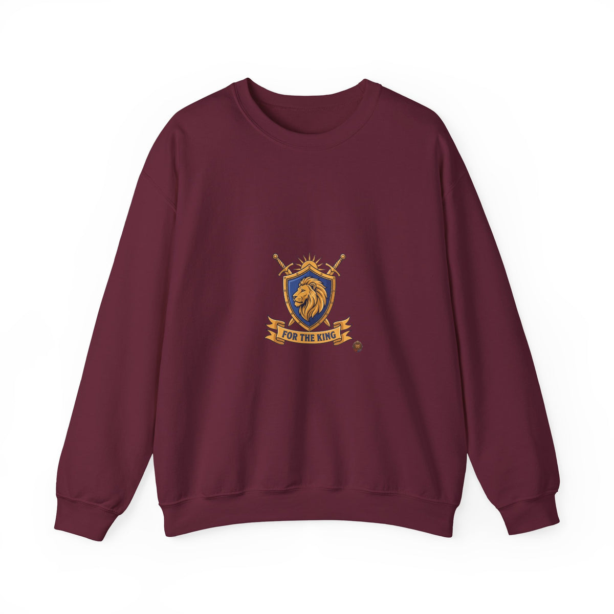 Lion Crest Crewneck Sweatshirt — Be the King Graphic