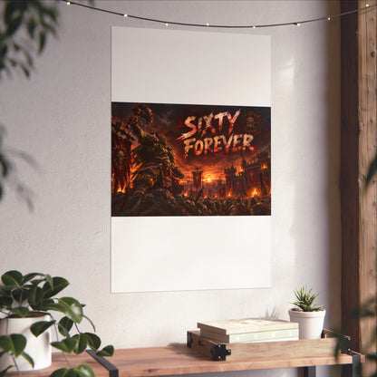 Sixty Forever War-Art Poster — Dark Fantasy Fine Art Print