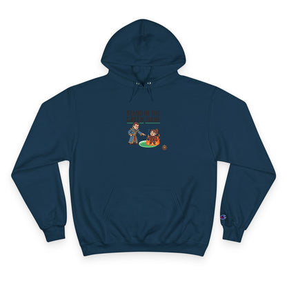 Champion Hoodie — "Stand in the Green, Babe" Golf Graphic Hoodie