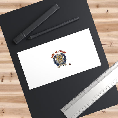 60th Birthday Bumper Sticker — "Level 60 Forever" Retro Crest