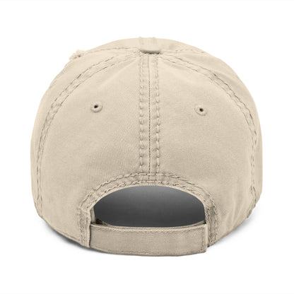 Distressed Embroidered Dad Hat - Native American Chief Design