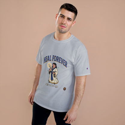 Heal Forever T-Shirt — Retro Saint Healing Graphic Tee