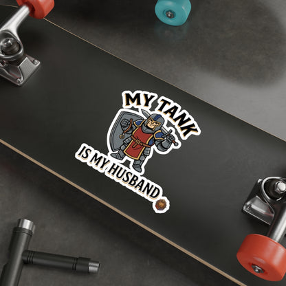 My Tank Is My Husband — Die-Cut Gaming Tank Sticker