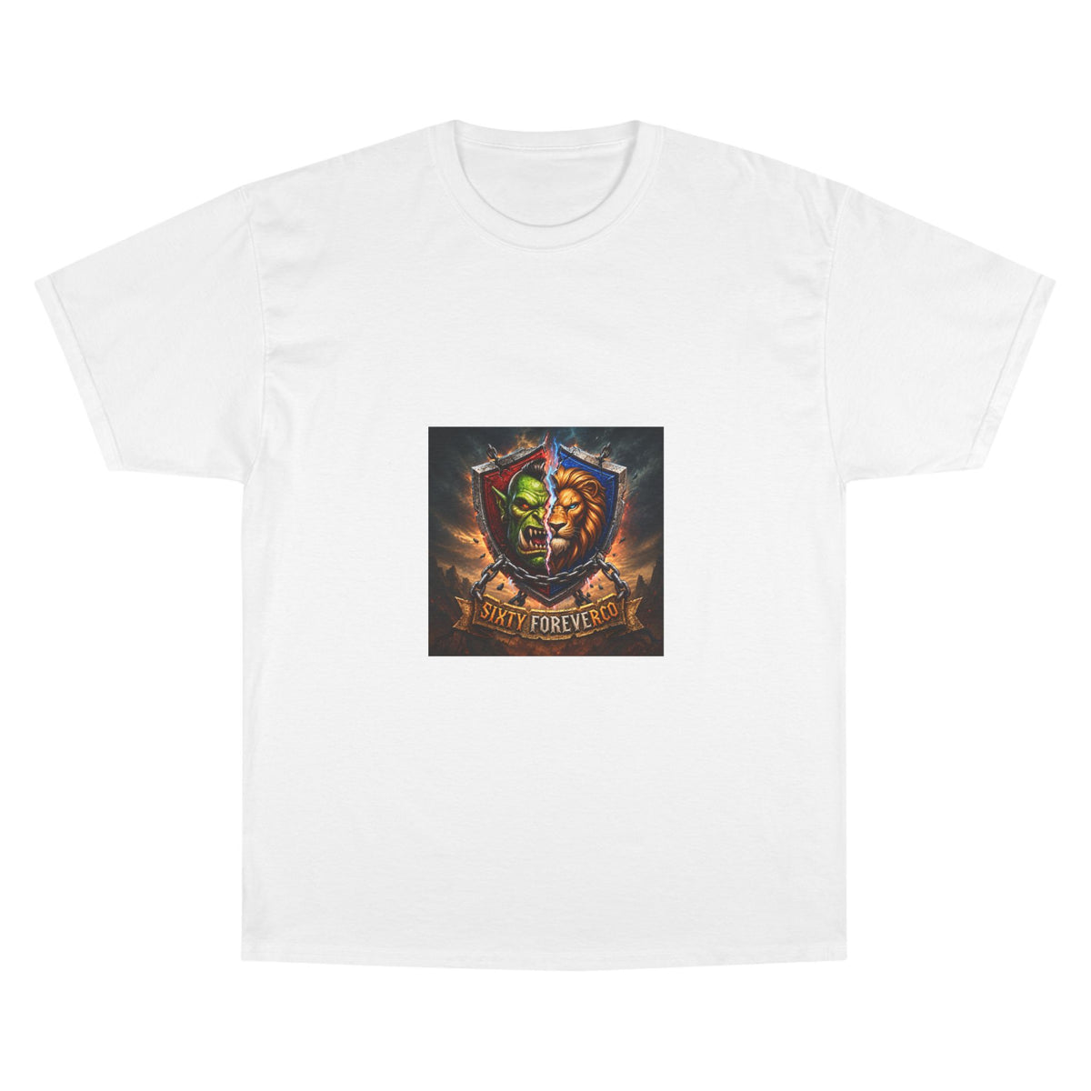 Champion T-Shirt - "Victory Forever" Fantasy Shield Gamer Tee