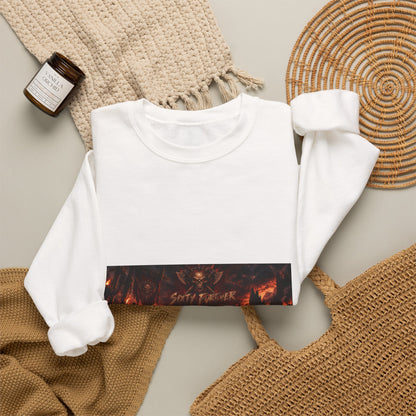 Crewneck Sweatshirt — Dark Fantasy 'Enjoy The Flames' Graphic