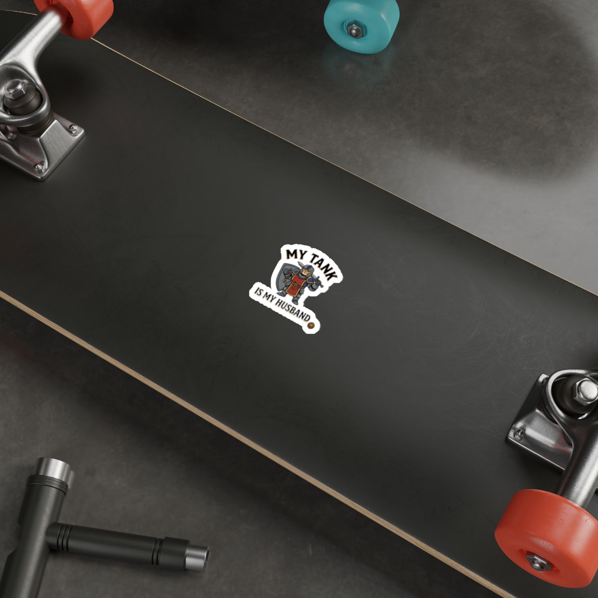 My Tank Is My Husband — Die-Cut Gaming Tank Sticker