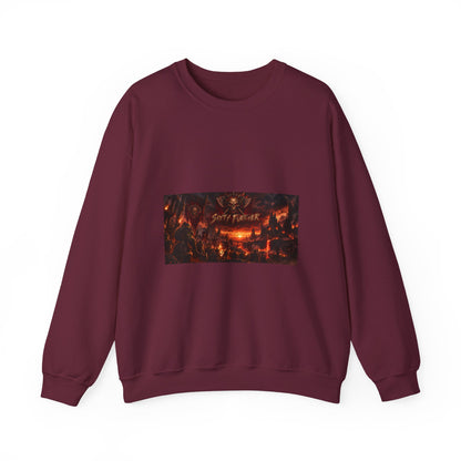 Crewneck Sweatshirt — Dark Fantasy 'Enjoy The Flames' Graphic
