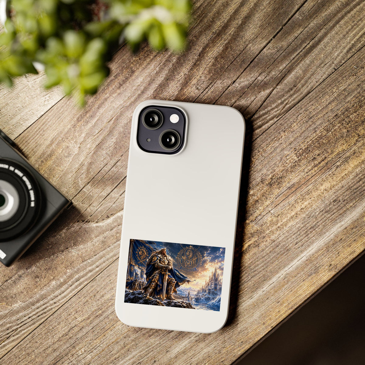 Viking Warrior Slim Phone Case — Norse Saga Art