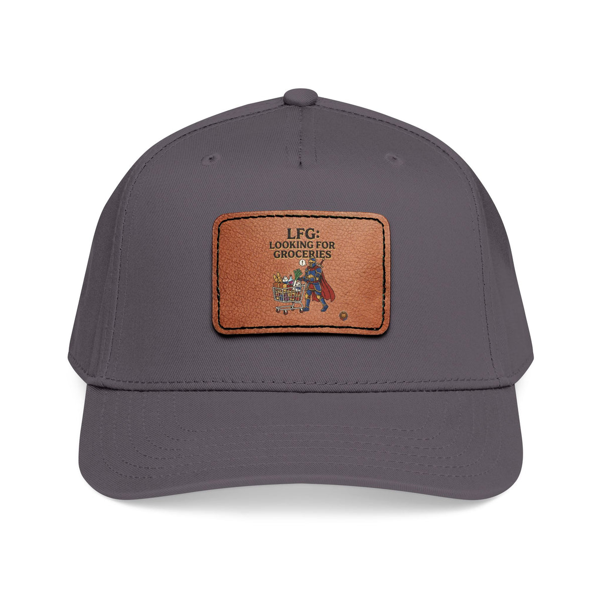Leather Patch Baseball Cap — 'Need More Greens' Garden Hat