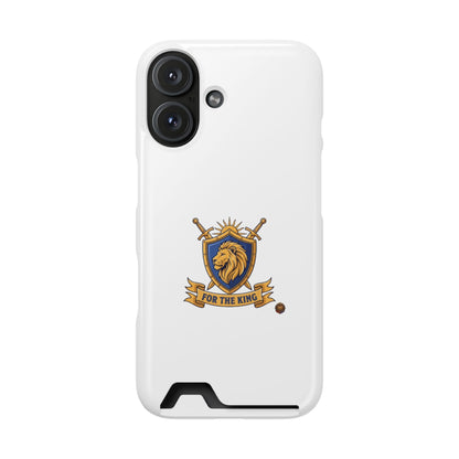 Lion Crest Phone Card Case — 'For The King' Slim Wallet Phone Case