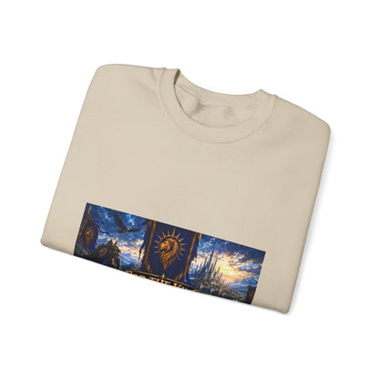 For the King Crewneck Sweatshirt – Medieval Fantasy Gaming Design