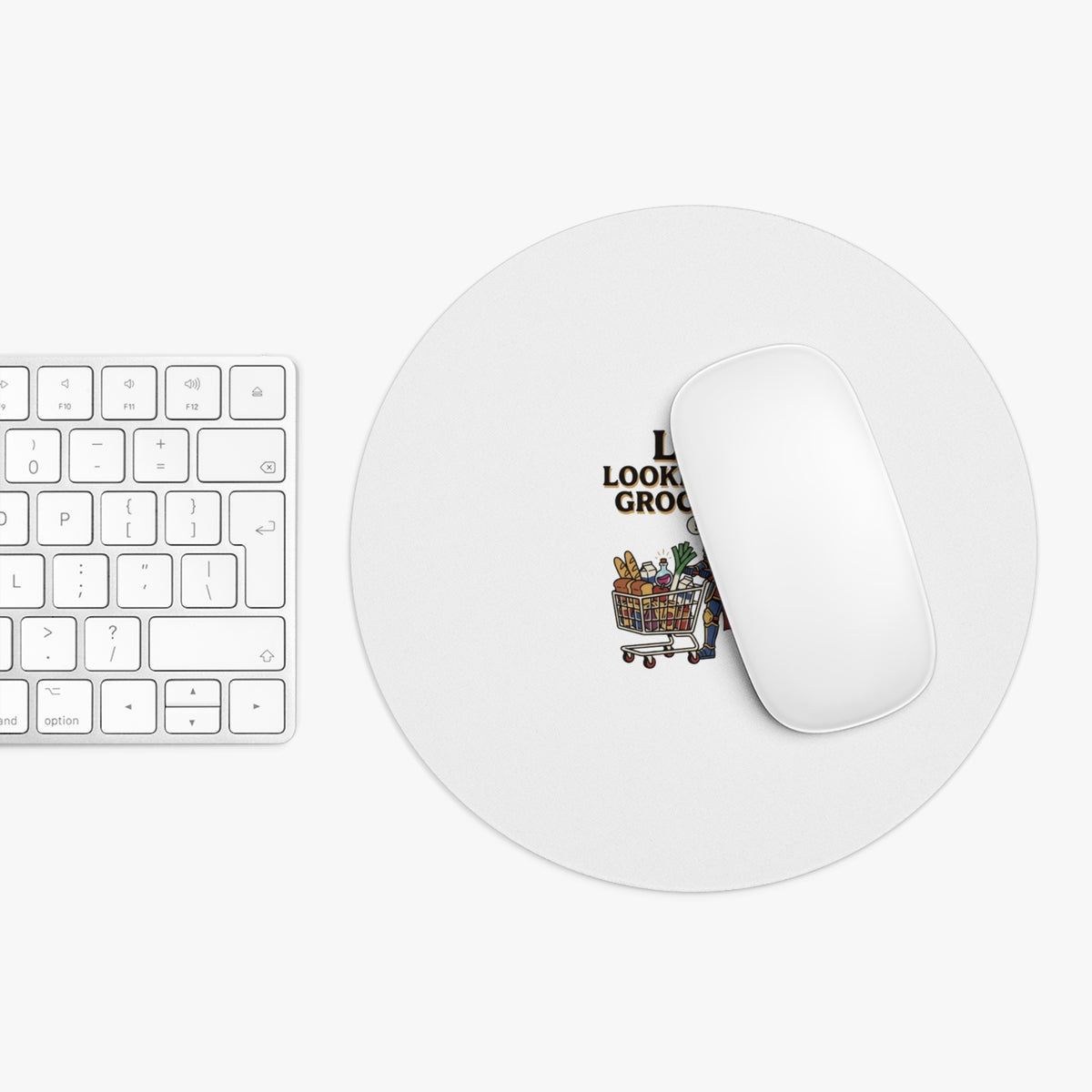 Mouse Pad — "LFG: Looking for Groceries" Funny Gamer Shopping Desk Mat