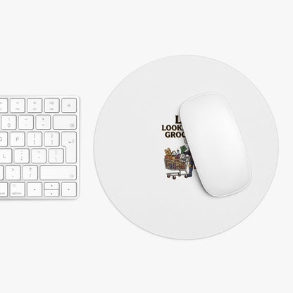 Mouse Pad — "LFG: Looking for Groceries" Funny Gamer Shopping Desk Mat