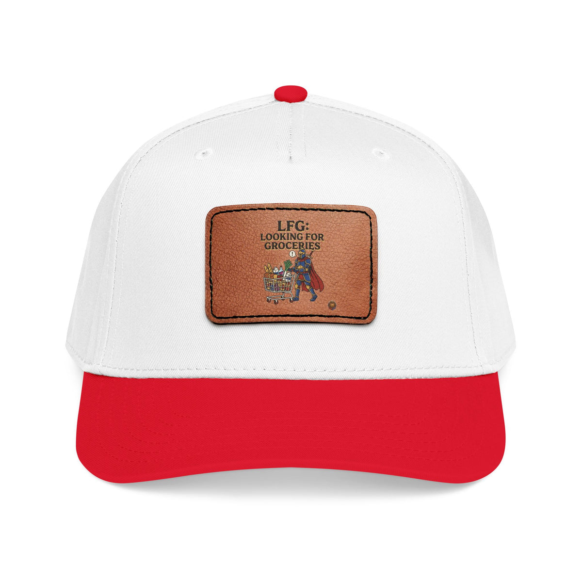 Leather Patch Baseball Cap — 'Need More Greens' Garden Hat