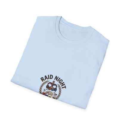 Raid Night Is Date Night T-Shirt — Military Skull Crest Graphic Tee