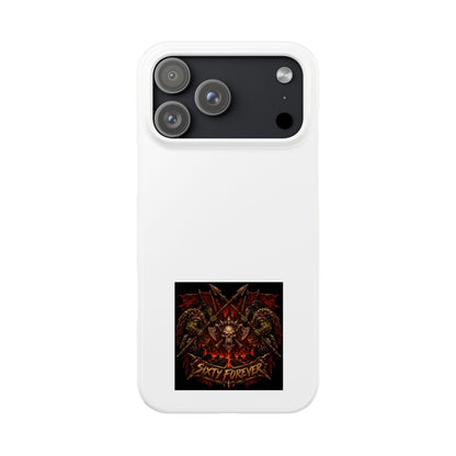 Slim Phone Case — 'Sixty Forever' Gothic Skull & Wings Design