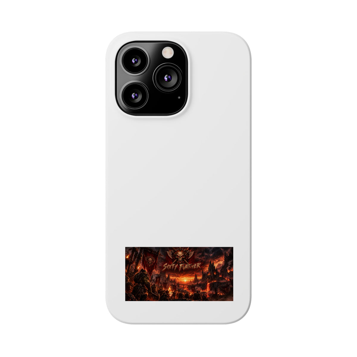 Slim Phone Case — Dark Fantasy Cityscape "Soft Panic" Design