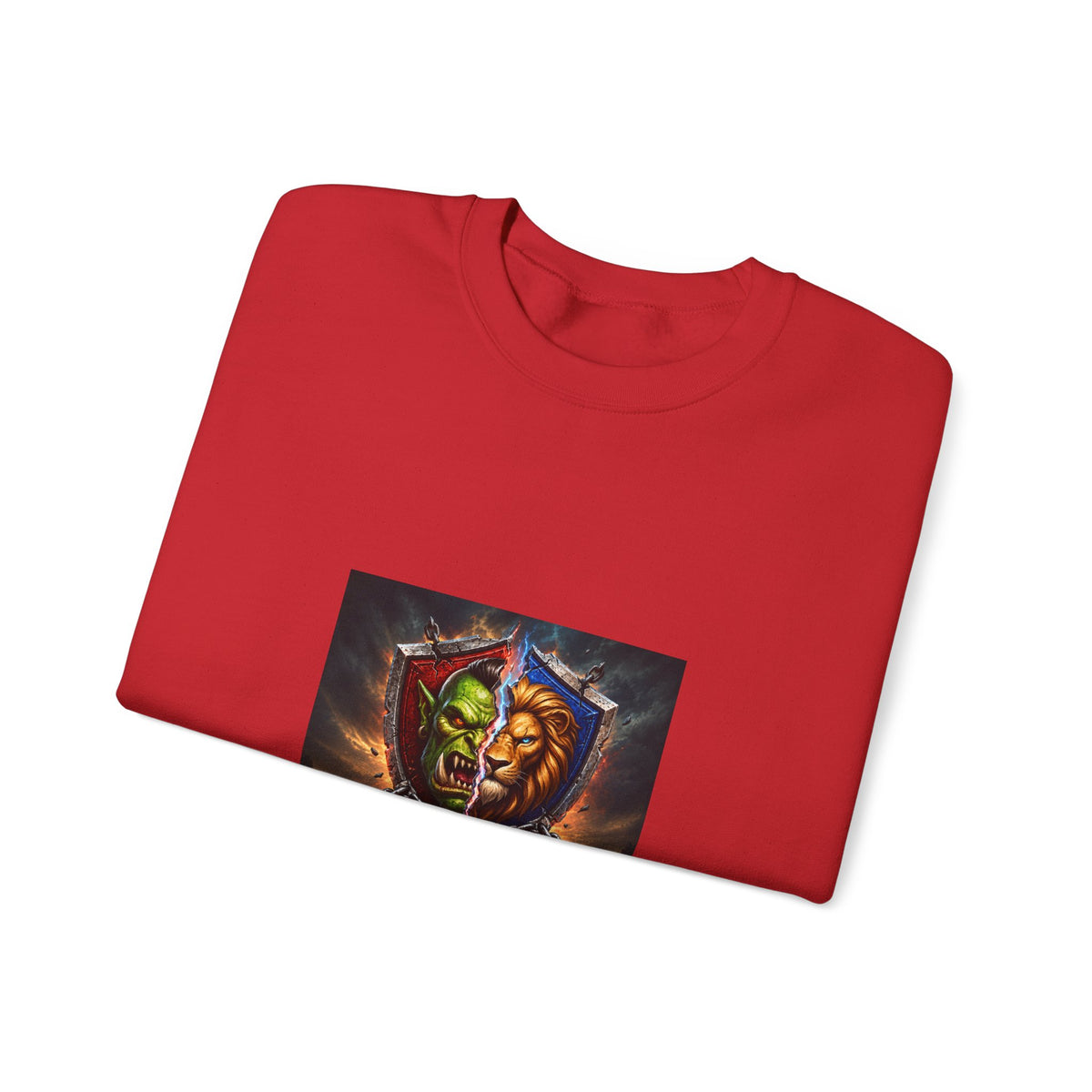 Fantasy Crest Crewneck Sweatshirt — "Forever" Shield Graphic