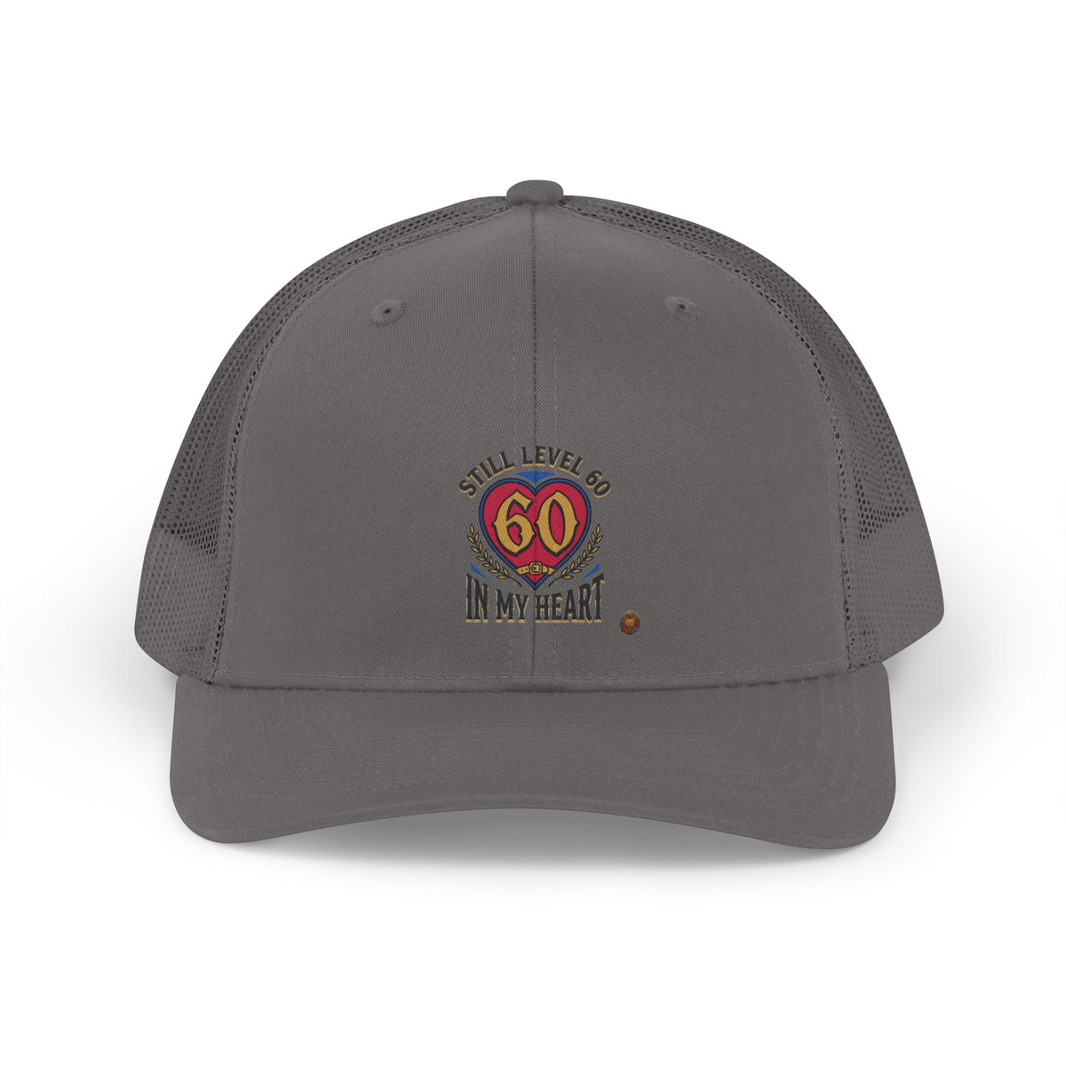 60th Birthday Trucker Hat - "Still Level 60 In My Heart" Retro Mesh Cap