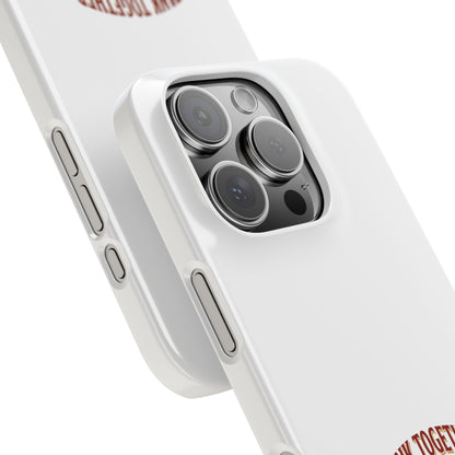 Slim Phone Case — "Tank Together" Medieval Tank Warrior Design