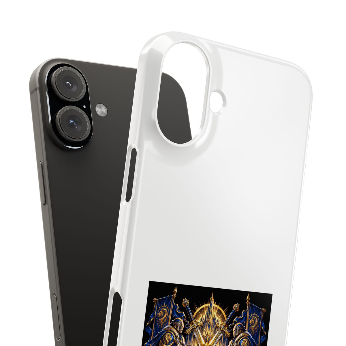 Slim Phone Case — "Sixty Forever" Shield Knight Graphic