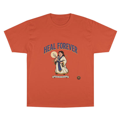 Heal Forever T-Shirt — Retro Saint Healing Graphic Tee