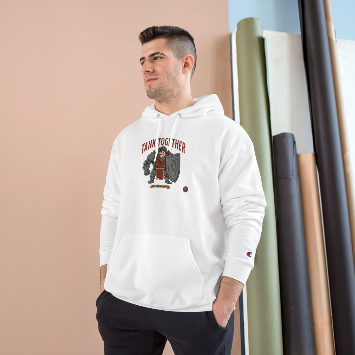 Tank Together Hoodie — Gamer Co-op RPG Tank Design