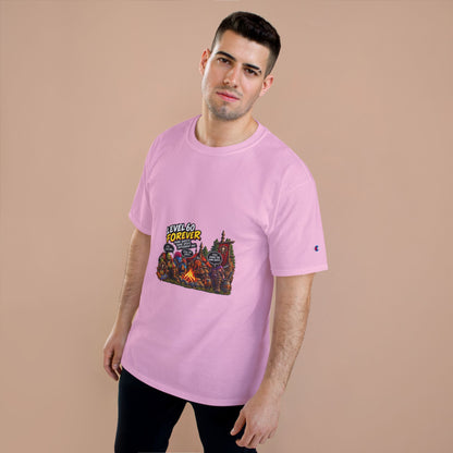 Level 60 Forever T-Shirt – Retro RPG Campfire Gamer Tee